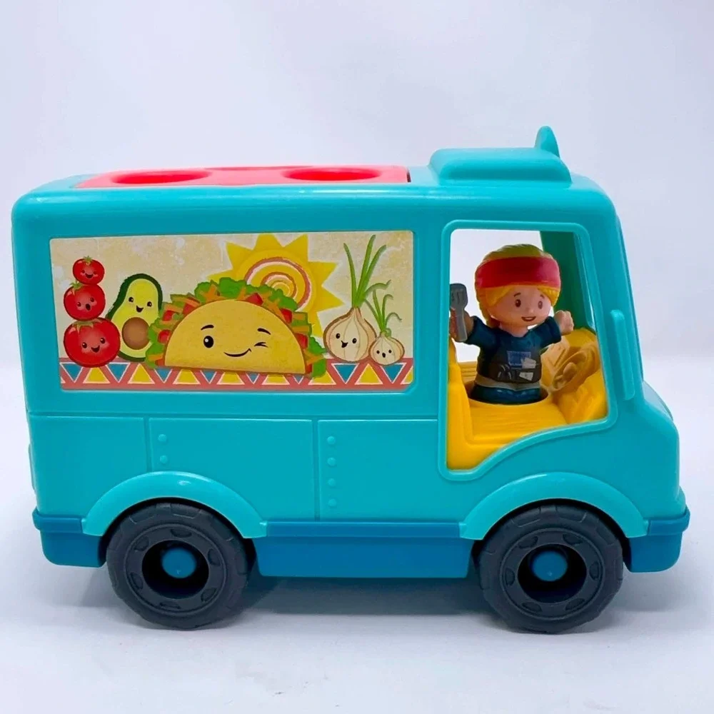 Fisher Price Little People Food Truck Taco Truck w/ Chef Figure Musical Sounds